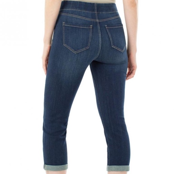 LIVERPOOL Jeans Size 8/29 LA Chloe Comfort The Crop Pull-On Travel - Picture 3 of 12